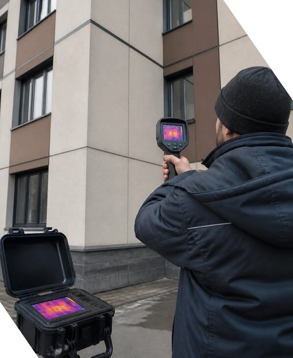 Тепловизионное обследование зданий и сооружений в Щербинке